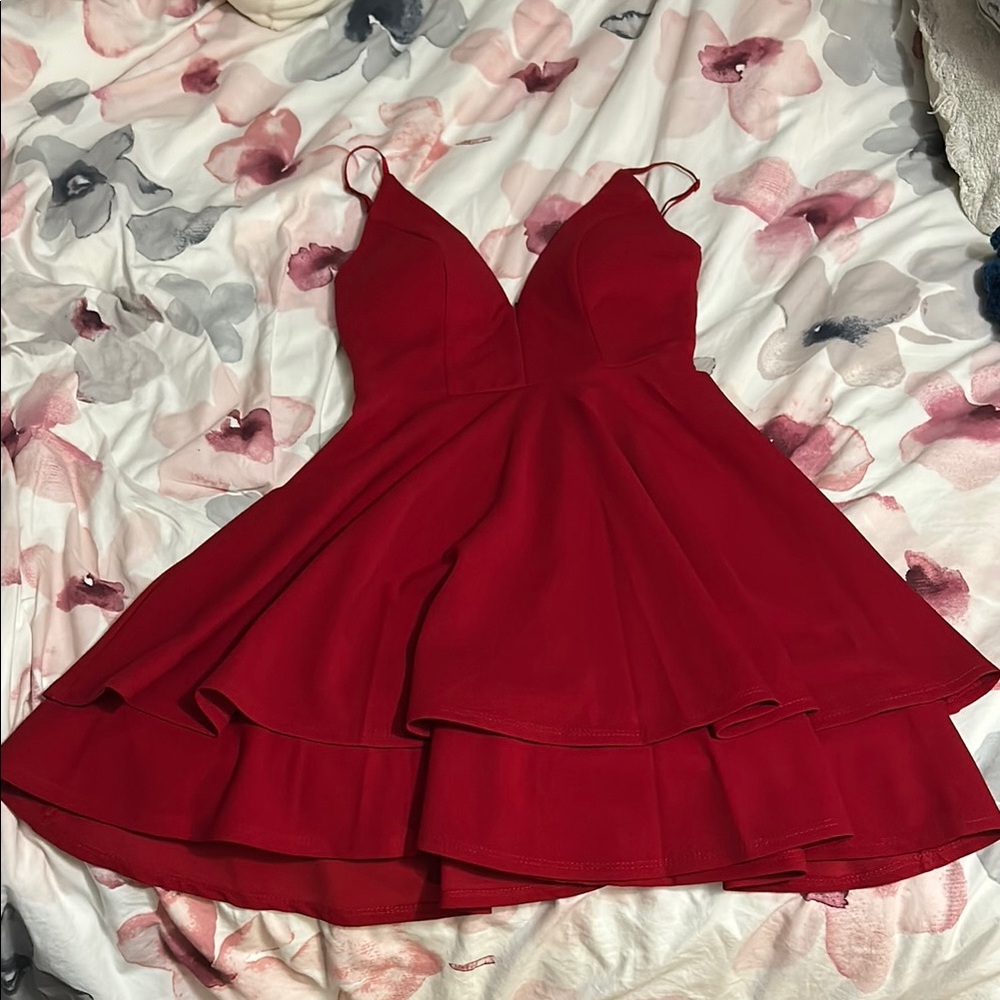 Honey and Rosie Vibrant Red Dress